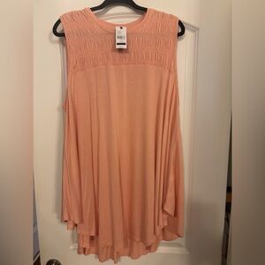 Lane Bryant Coral Sleeveless Tunic